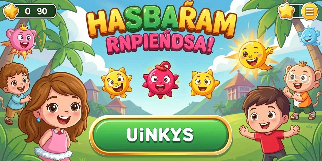 Antarmuka utama aplikasi GEBYAR4D yang menarik.
