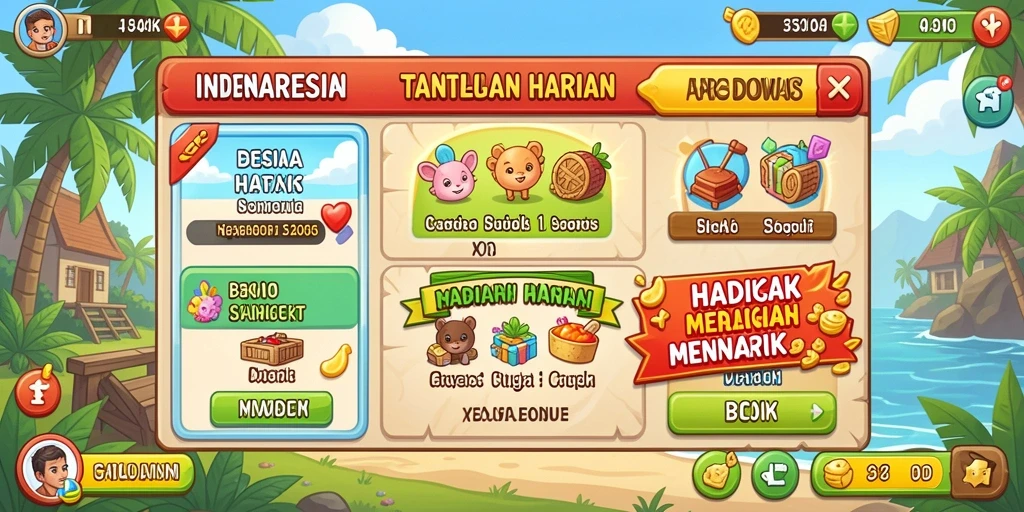 Tampilan antarmuka yang menarik dan modern.