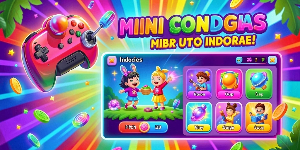 Screenshot menampilkan berbagai pilihan permainan yang tersedia.
