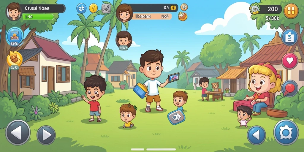 Screenshot menampilkan grafis indah dalam petualangan.