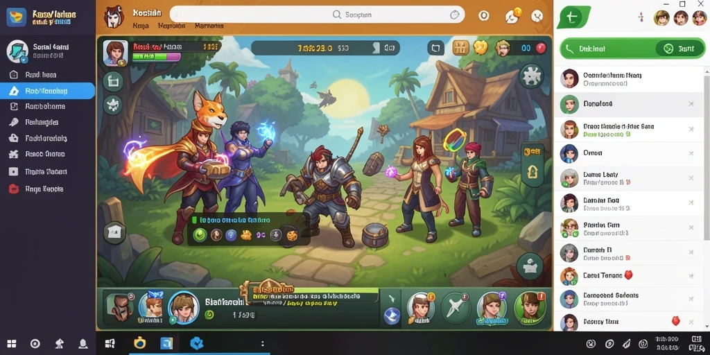 Screenshot menampilkan antarmuka permainan yang menarik.