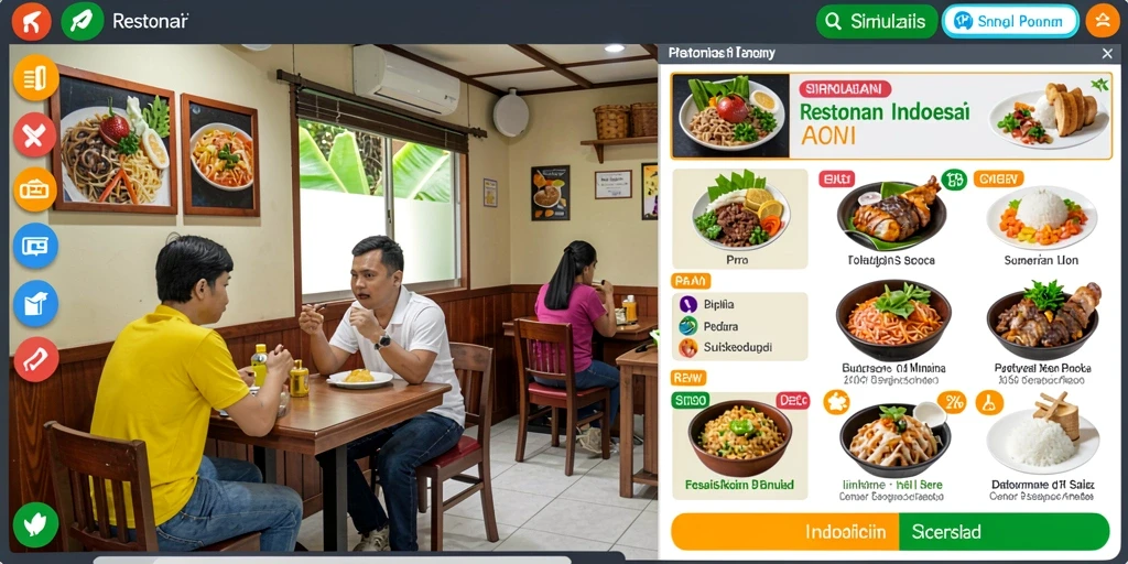 Tampilan awal pengguna yang menarik dan user-friendly.